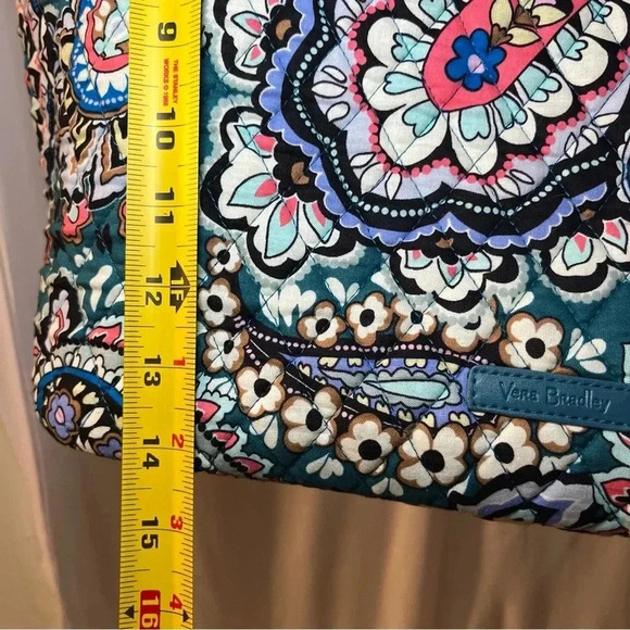 VERA BRADLEY XL OPEN WEEKENDER TOTE BAG BEACH TOTE PAISLEY PINK WHITE BLUE - Picture 14 of 16